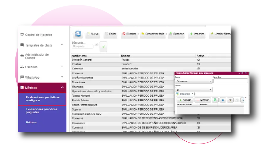 Calendario control de teletrabajo